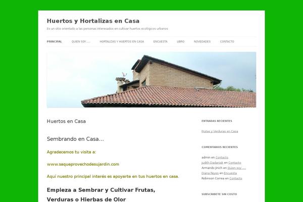 Twenty Twelve theme site design template sample