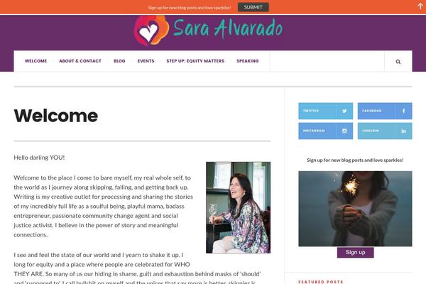saraalvarado.com site used JustWrite