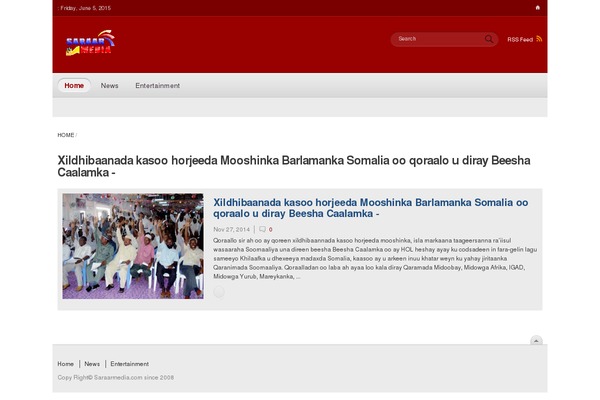Global News theme site design template sample