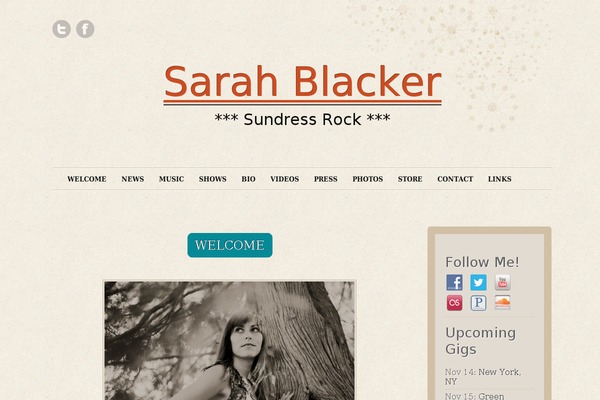 Site using Gigs Calendar plugin