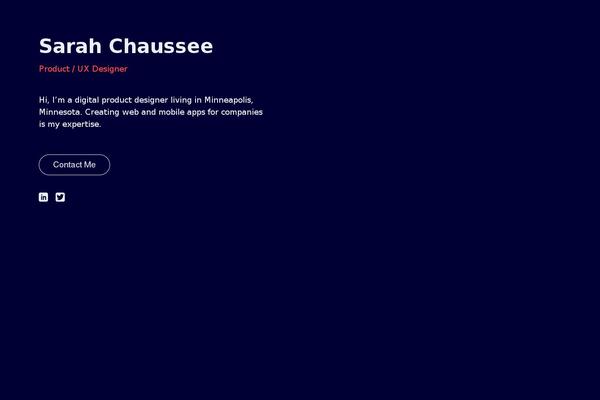 sarahchaussee.com site used Mesh-child