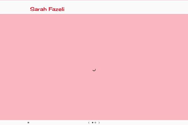 sarahfazeli.com site used Forte