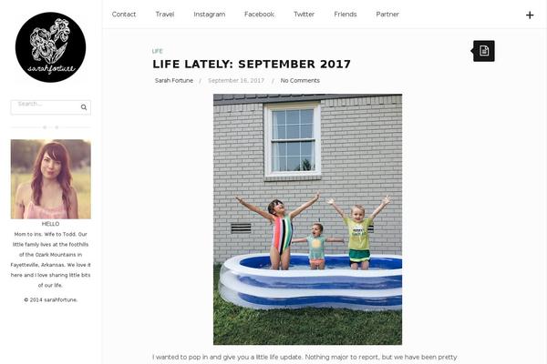 sarahfortune.com site used NiceBlog