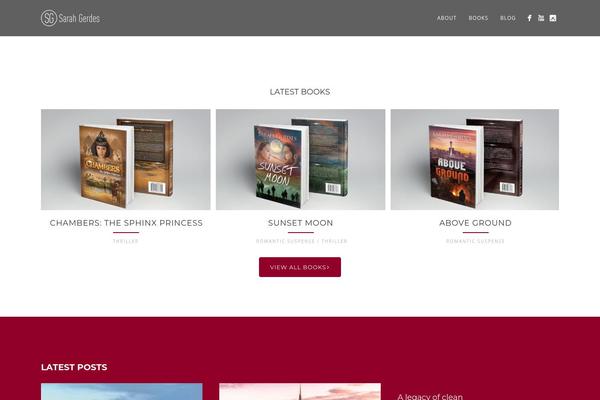 The Story Child theme site design template sample