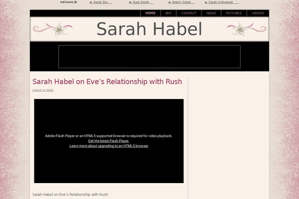 sarahhabel.net site used Celebrity_theme