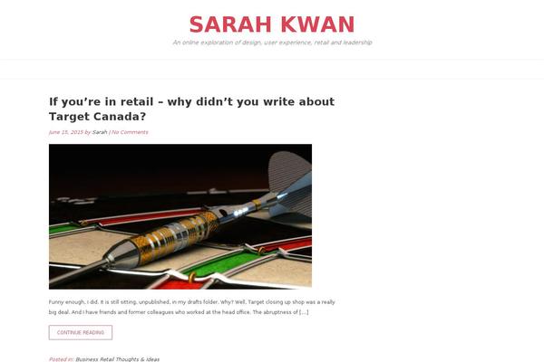 sarahkwan.com site used Tribute
