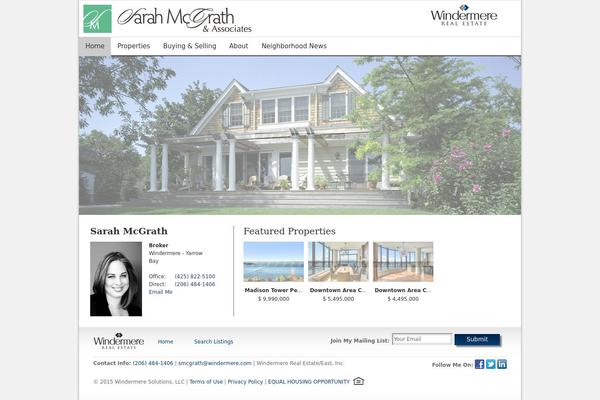 Minimal theme site design template sample
