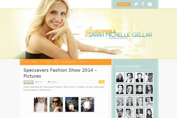 sarahmichelle-gellar.com site used Sweetrev_glamoroussmg