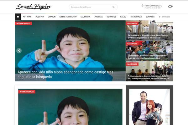 Weekly News theme site design template sample
