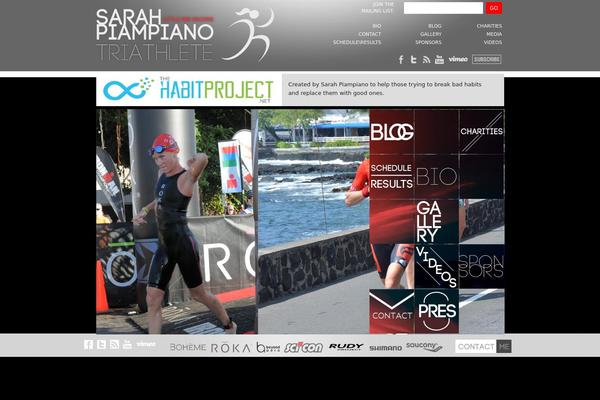 Sarah theme site design template sample