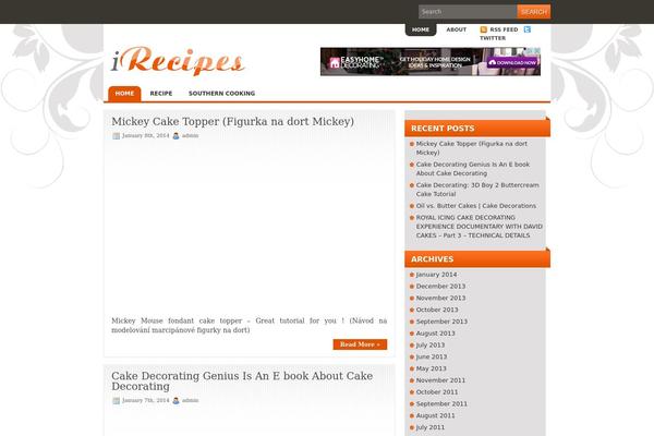 sarahsinthekitchen.com site used Irecipes