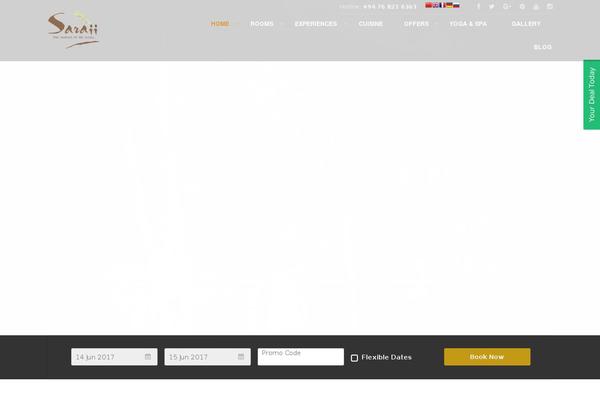 Site using Tp-hotel-booking plugin