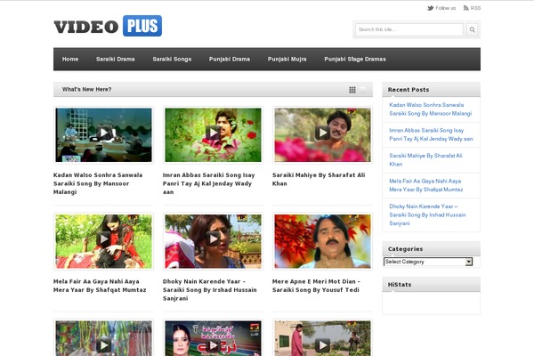 VideoPlus theme site design template sample