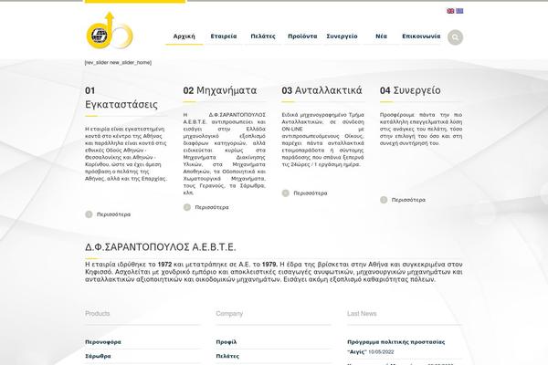 Industrial theme site design template sample