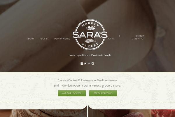 sarasmarketbakery.com site used Saras-theme
