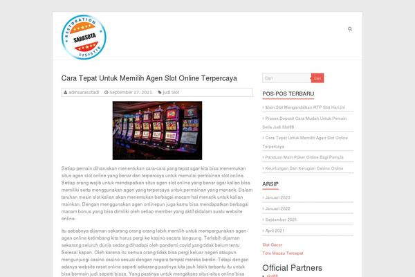 Esteem theme site design template sample