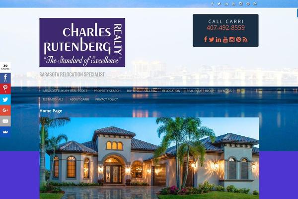 Modern Estate theme site design template sample