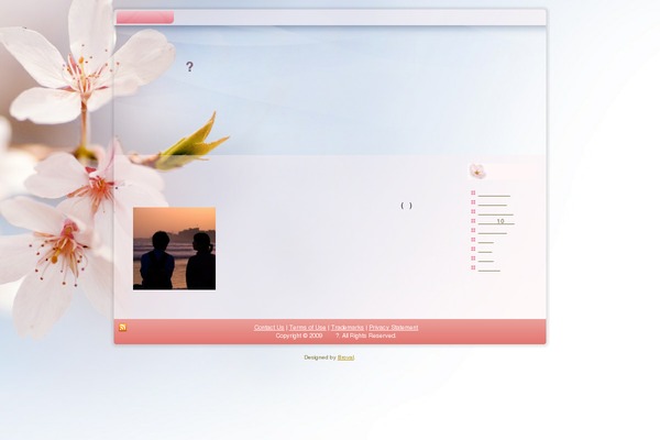 Sakura theme site design template sample