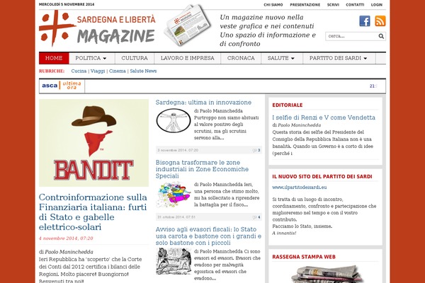 Tribune theme site design template sample