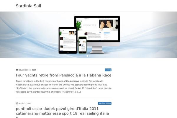 Lightning theme site design template sample
