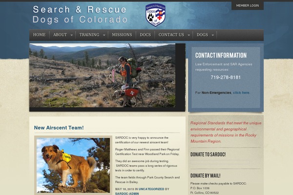 sardoc.org site used Light of Peace