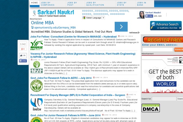 Site using Ubermenu plugin