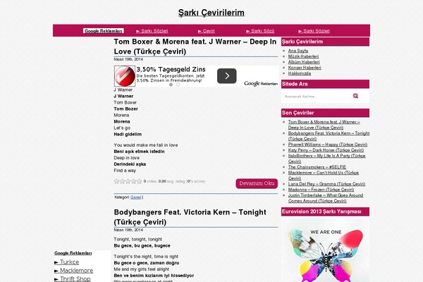 sarkicevirilerim.com site used Bluesense