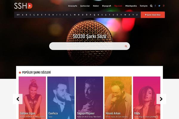 Muusico theme site design template sample