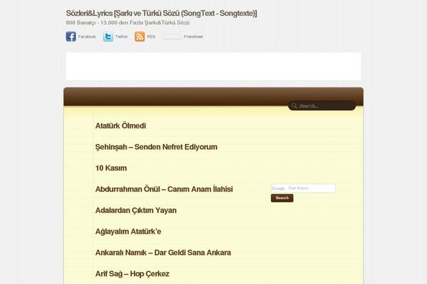 sarkiturkusozleri.com site used Notepad