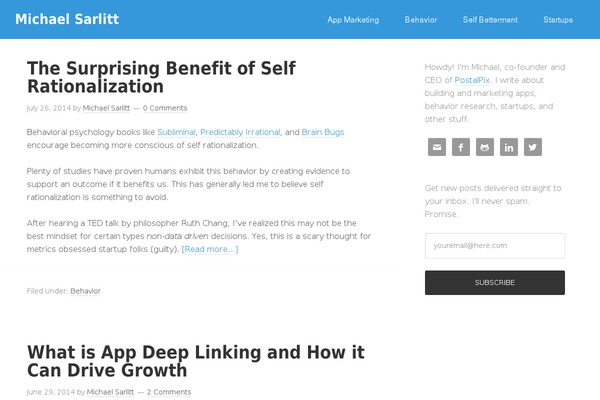 Site using Social Sharing by Danny plugin
