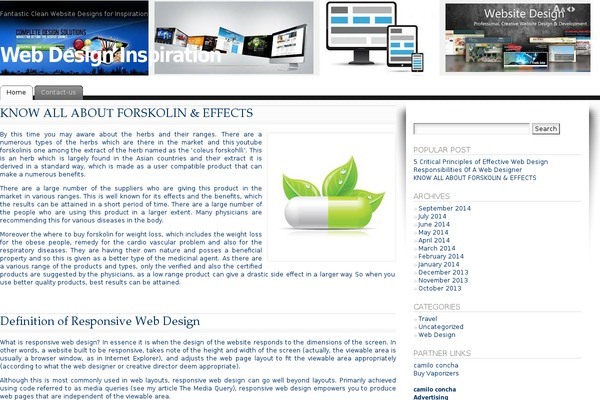 Fusioncoly theme site design template sample