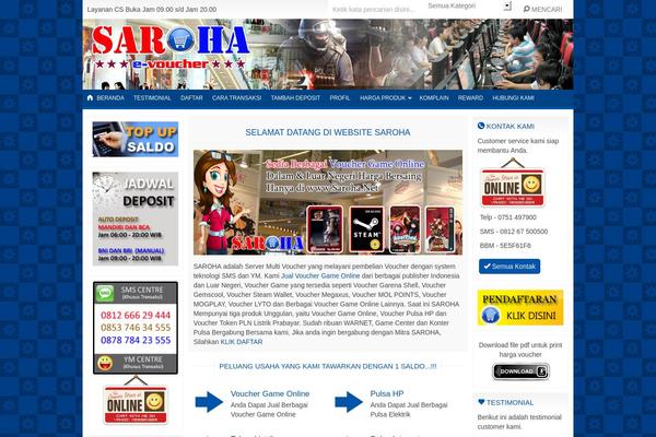 saroha.net site used Indostore5.0.2
