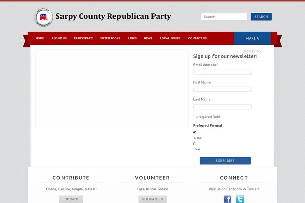 Campaign theme site design template sample