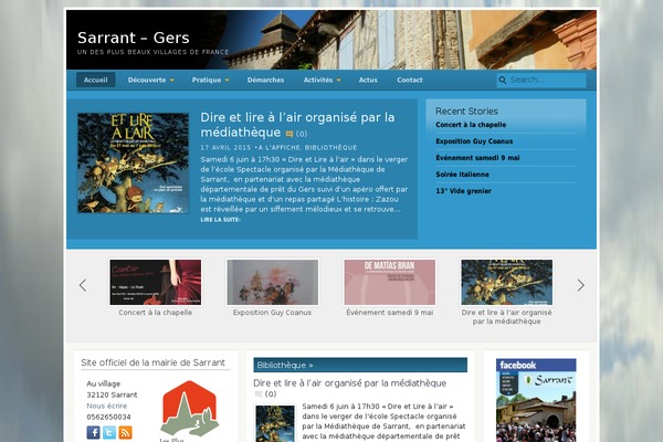 Impreza Child theme site design template sample