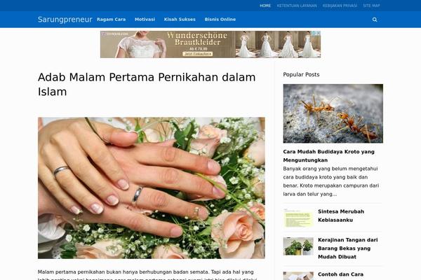GeneratePress theme site design template sample