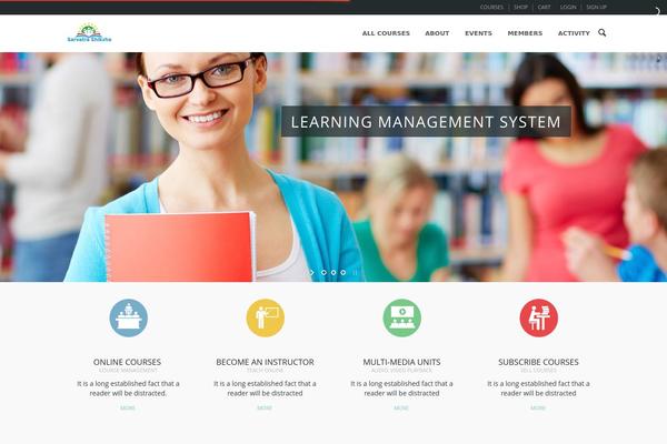 WPLMS theme site design template sample