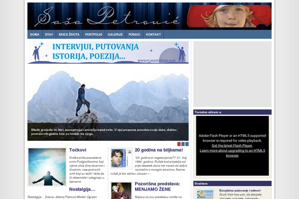 sasapetrovic.com site used Nownews-theme
