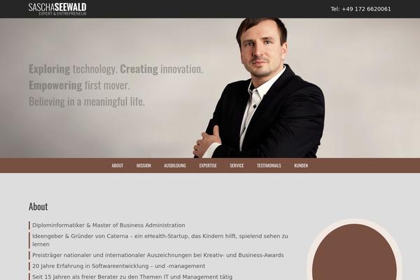 Infographer theme site design template sample