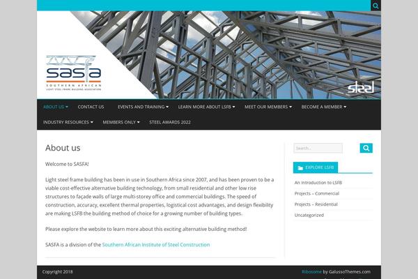 Ribosome theme site design template sample