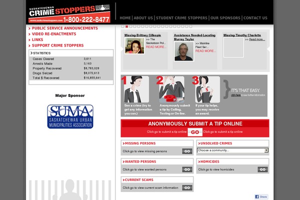saskcrimestoppers.com site used Scs