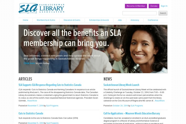 saskla.ca site used Sla