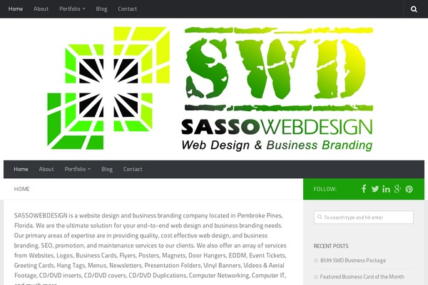 Hueman theme site design template sample