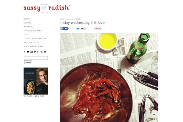 Recipes.net theme site design template sample