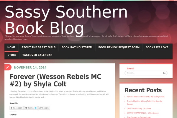 Site using Book Review plugin