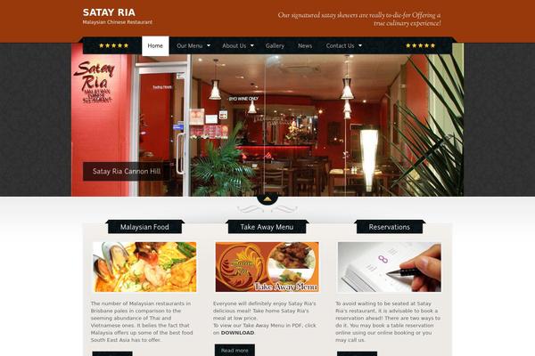 The Restaurant theme site design template sample