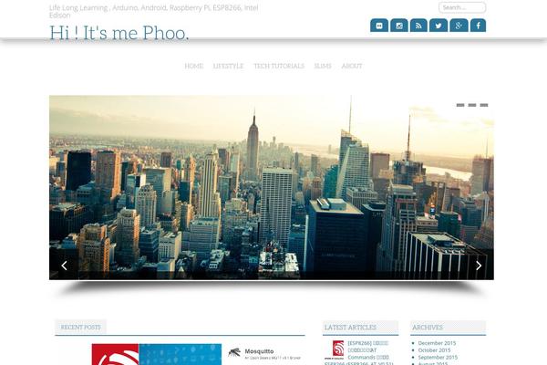 White theme site design template sample