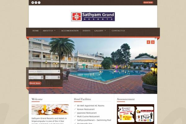 Nice Hotel theme site design template sample