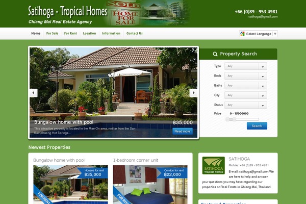 Houzez-child theme site design template sample