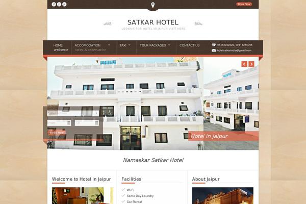 Nice Hotel theme site design template sample