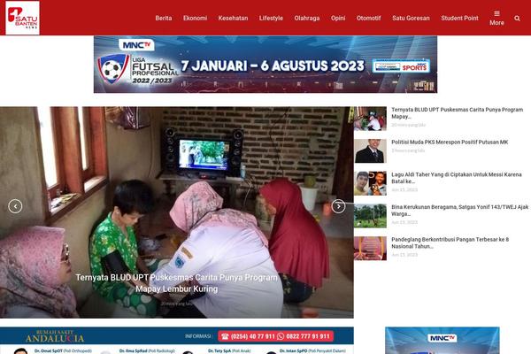 Site using T4B News Ticker plugin